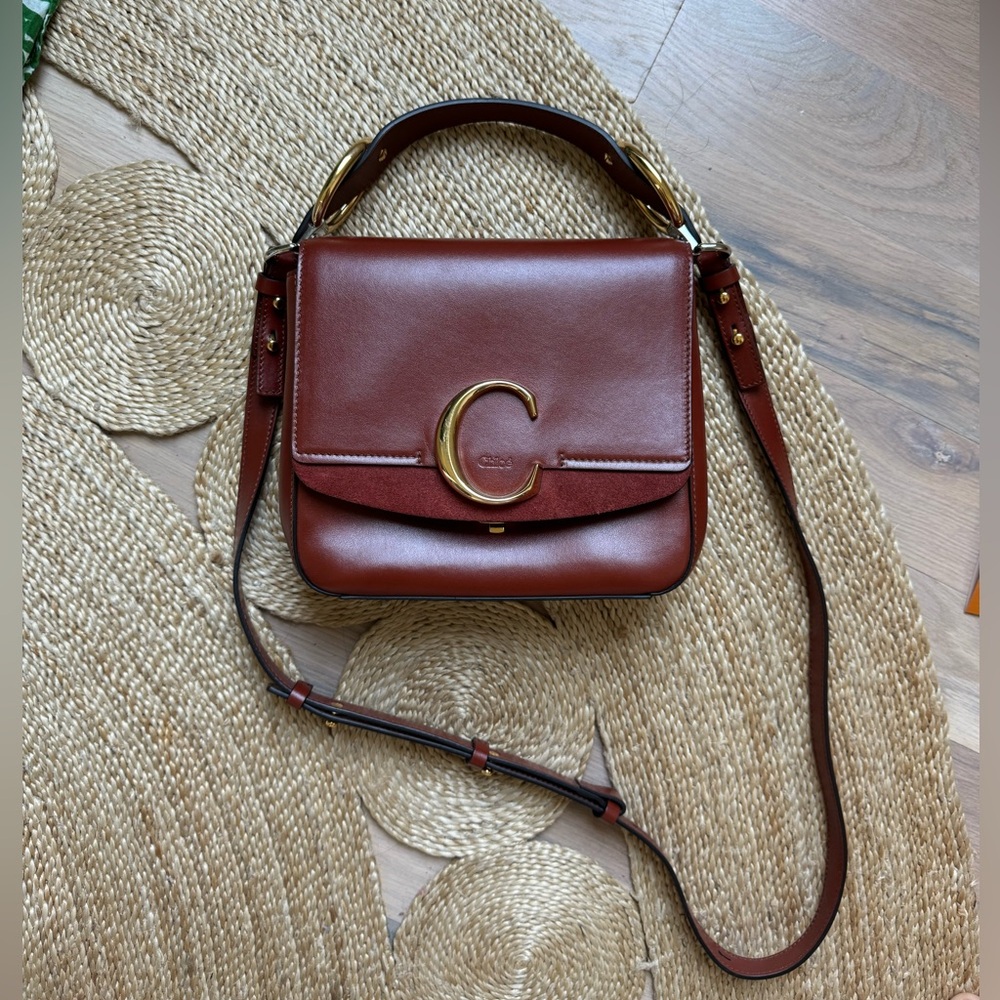 Chloe c bag sepia brown